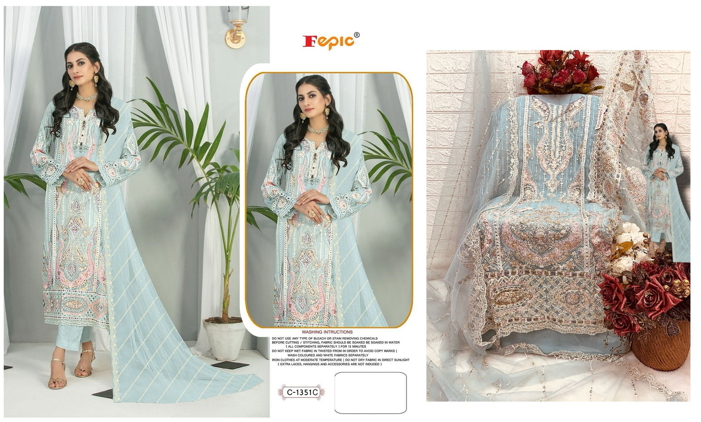 C-1351C Fepic Pakistani Salwar Suits