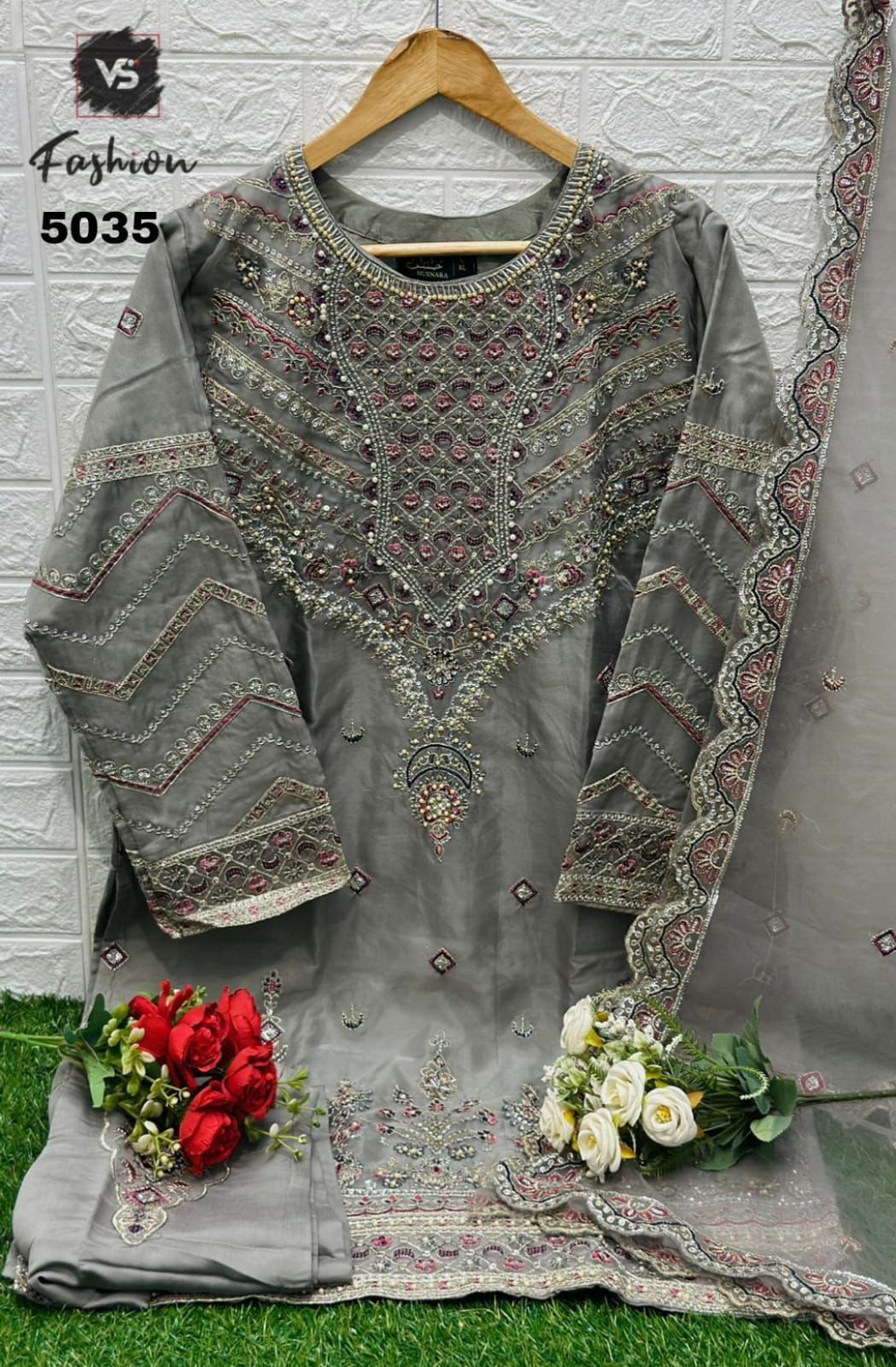 5035 Gray Vs Fashion Pakistani Readymade Suits