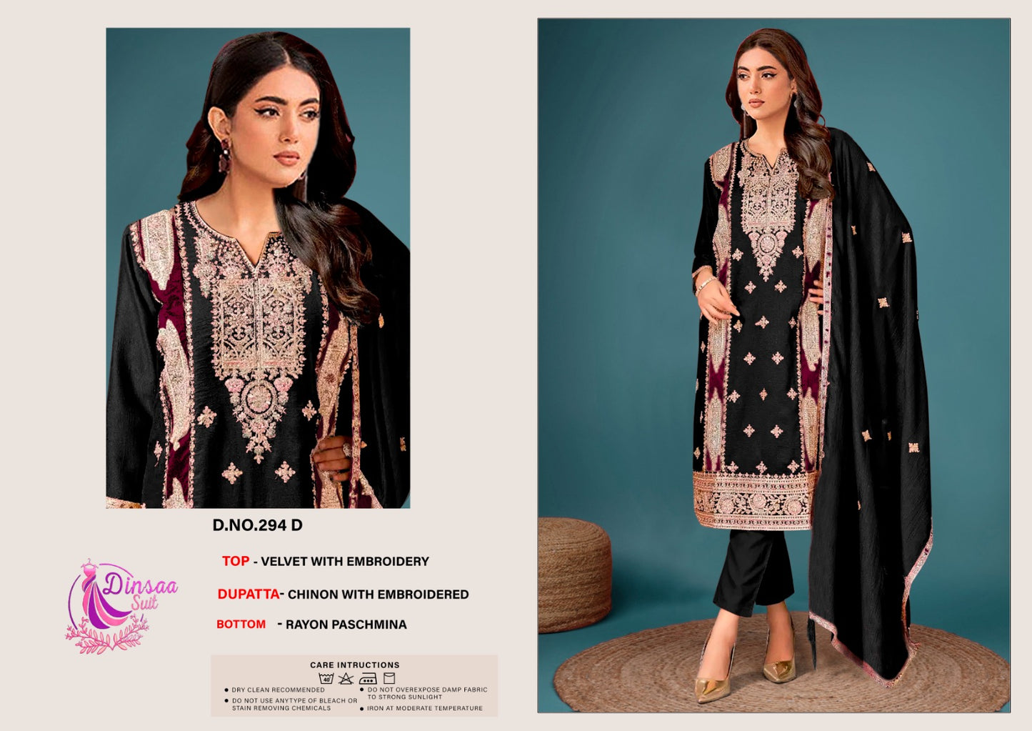 294D Dinsaa Suit Pakistani Salwar Suits