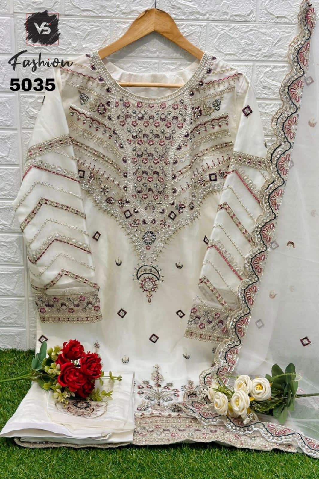 5035 White Vs Fashion Pakistani Readymade Suits