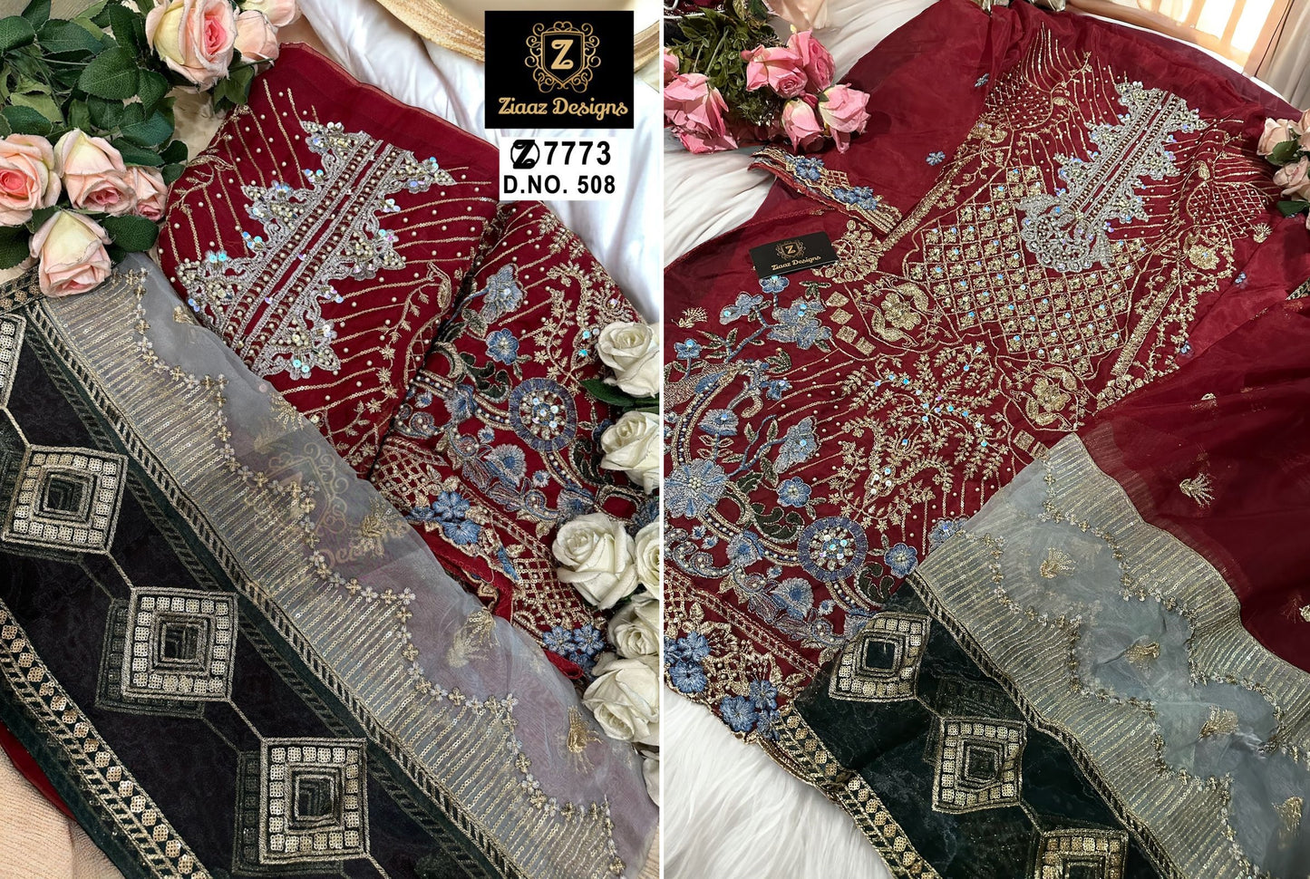 508 Ziaaz Designs Pakistani Salwar Suits