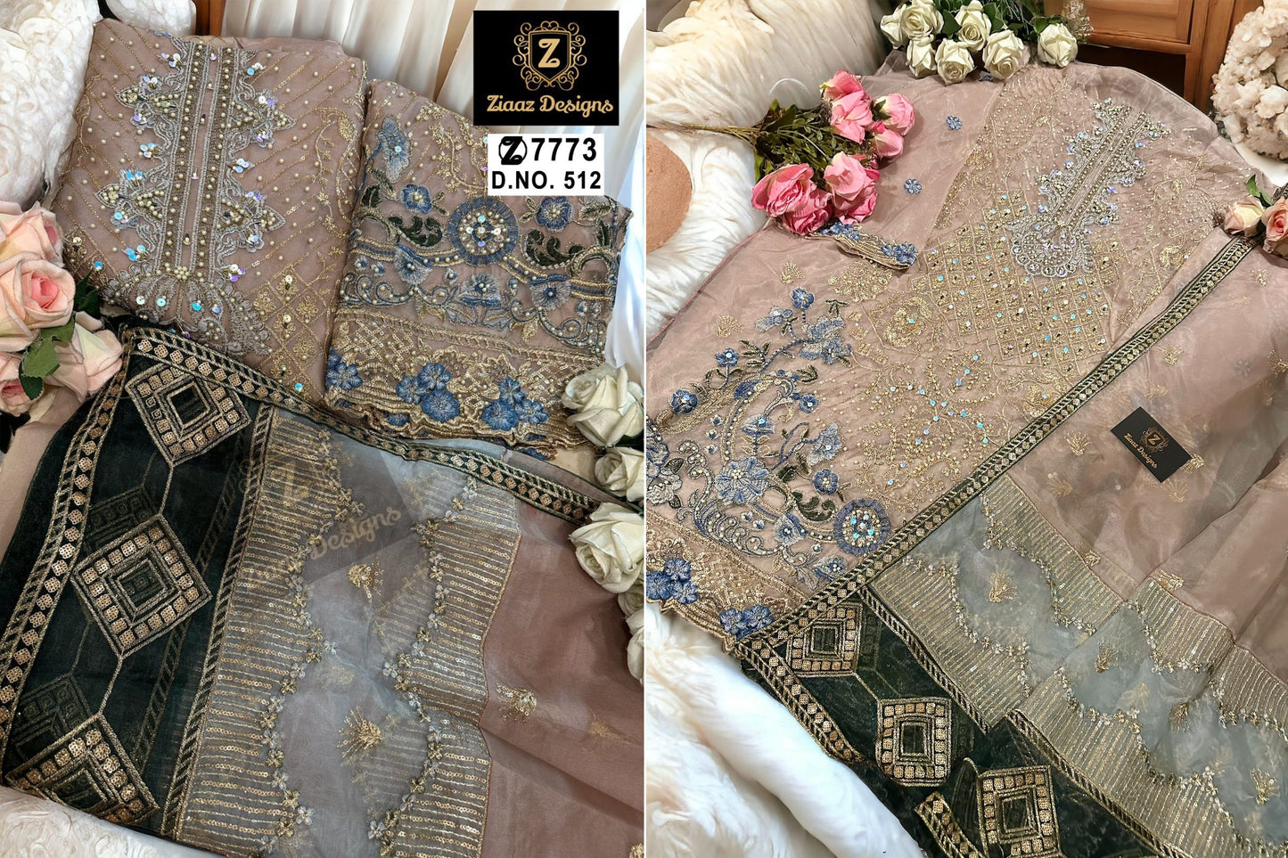 512 Ziaaz Designs Pakistani Salwar Suits