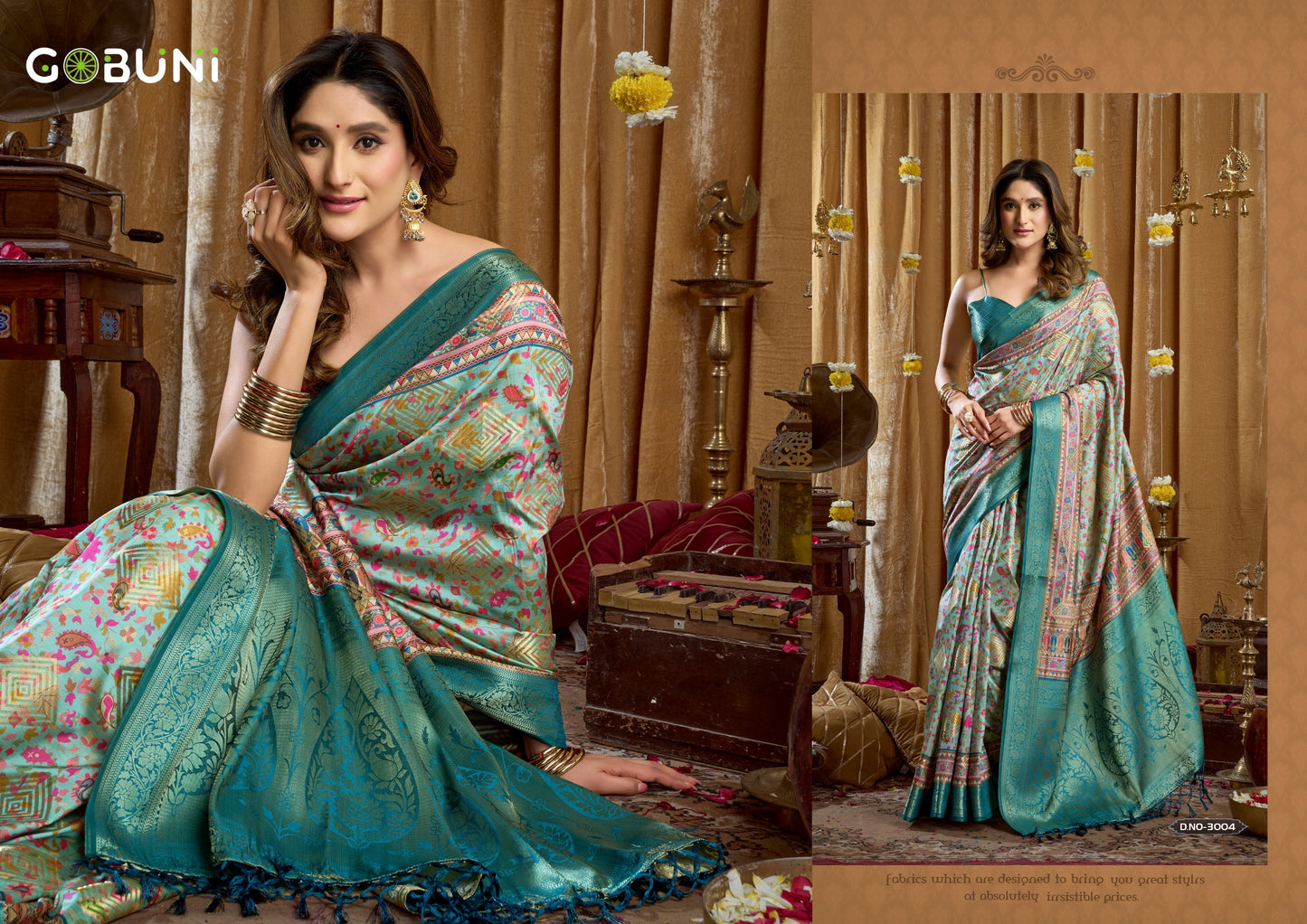 3004 Simran Gobuni Banarasi Sarees