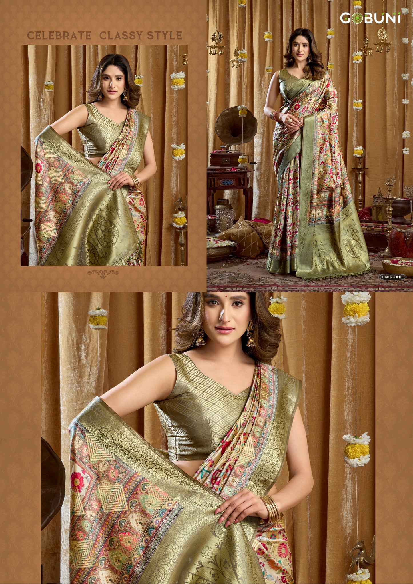 3006 Simran Gobuni Banarasi Sarees