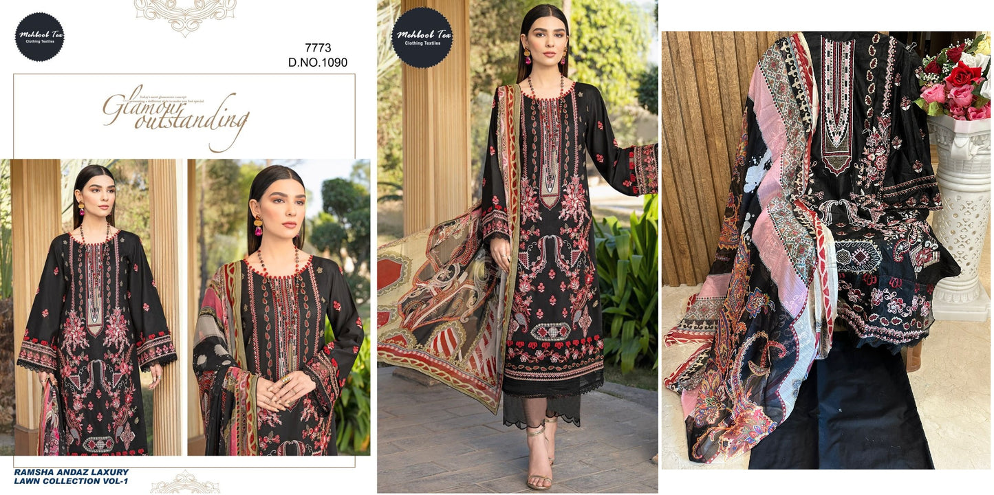 1090 Mehboob Tex Pakistani Salwar Suits