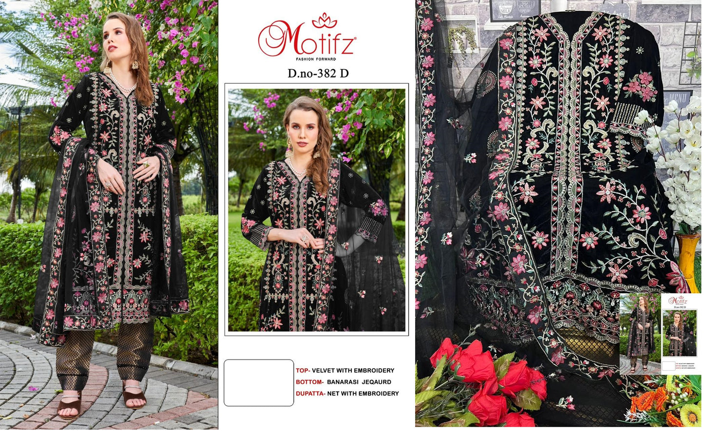 382D Motifz Pakistani Salwar Suits
