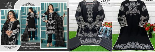 272718 Black Al Zain Pakistani Readymade Suits