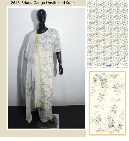 2645-Briana Ganga Unstitched Suits