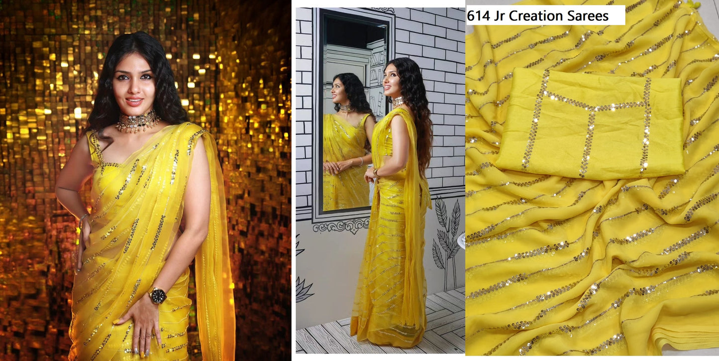 614 Jr Creation Sarees
