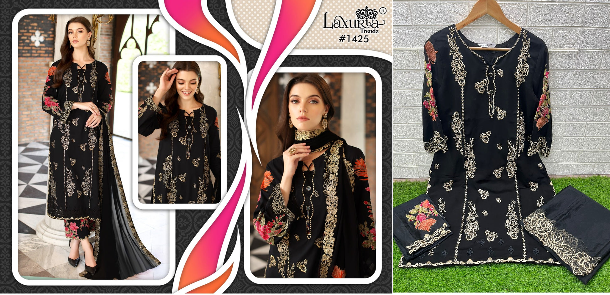 1425 Laxuria Trendz Pakistani Readymade Suits