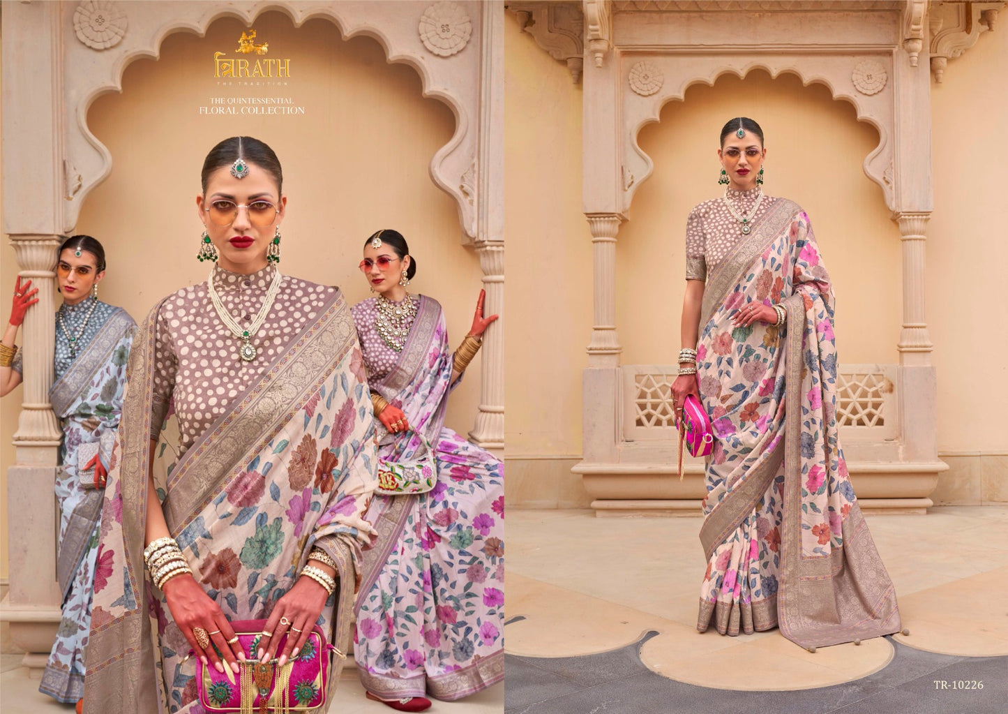 10226 Pushpvatika Trirath Sarees