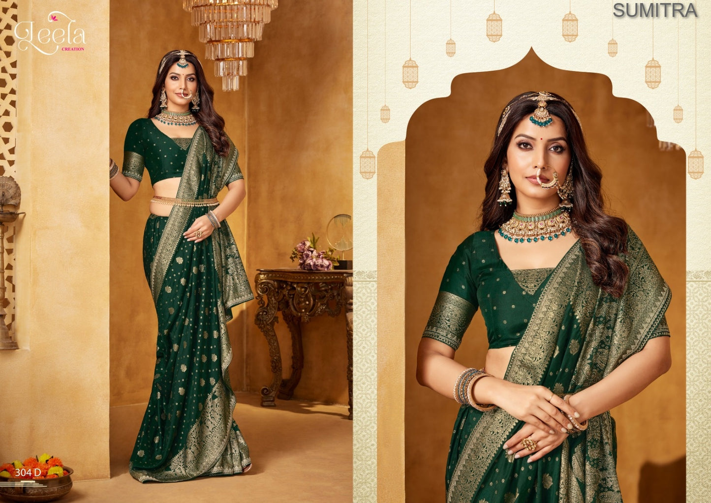 304 Saanjh-D Leela Sumitra Viscose Sarees