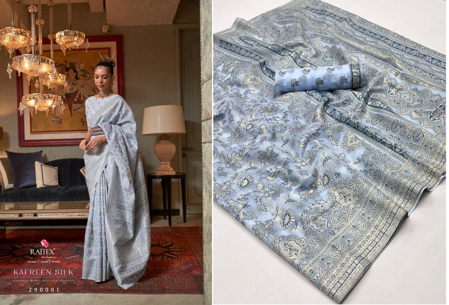 290001 Kafreen Silk Rajtex Sarees