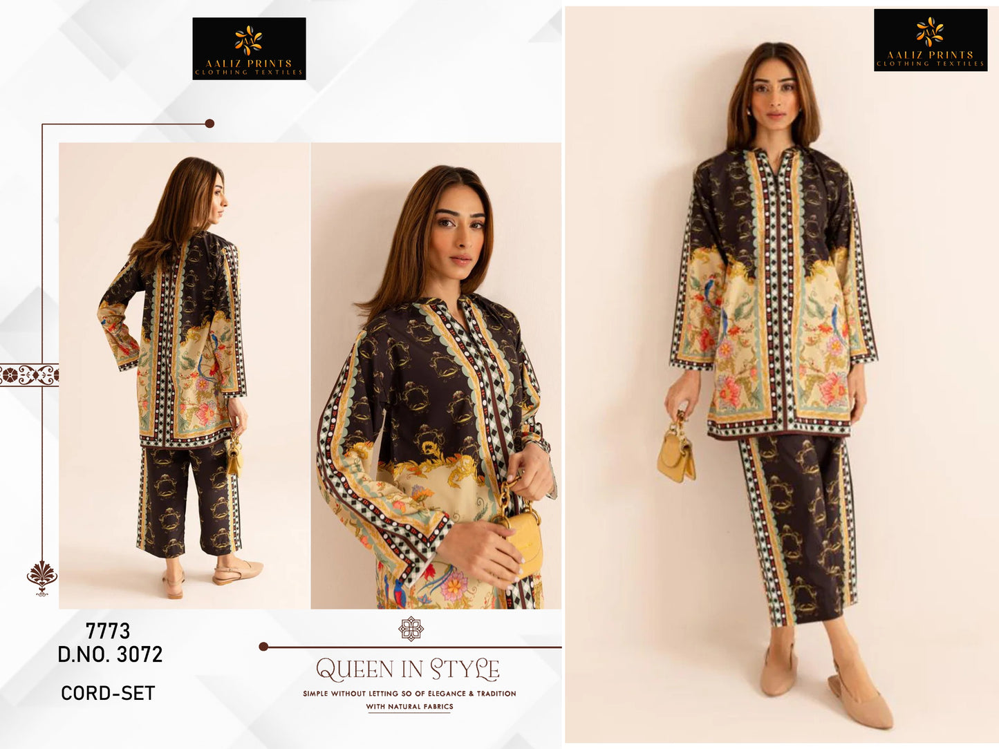 3072 Aaliz Print Lawn Co Ord Set