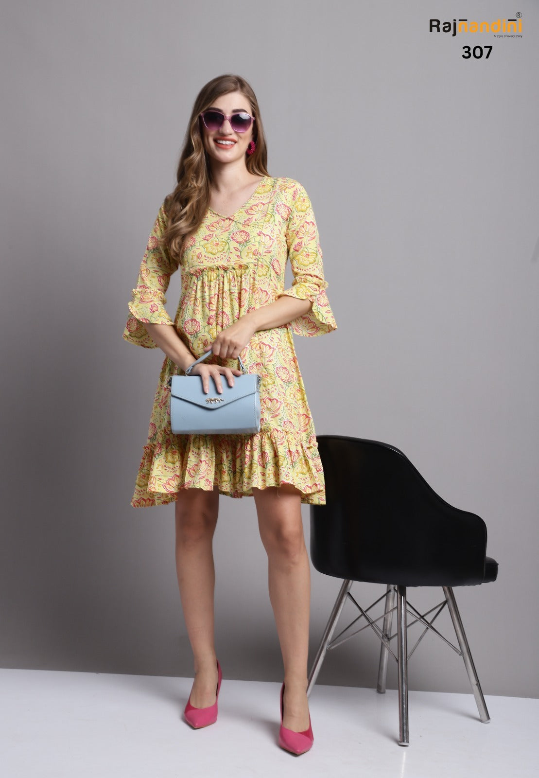 307 Glory Rajnandini Cotton Western Dress