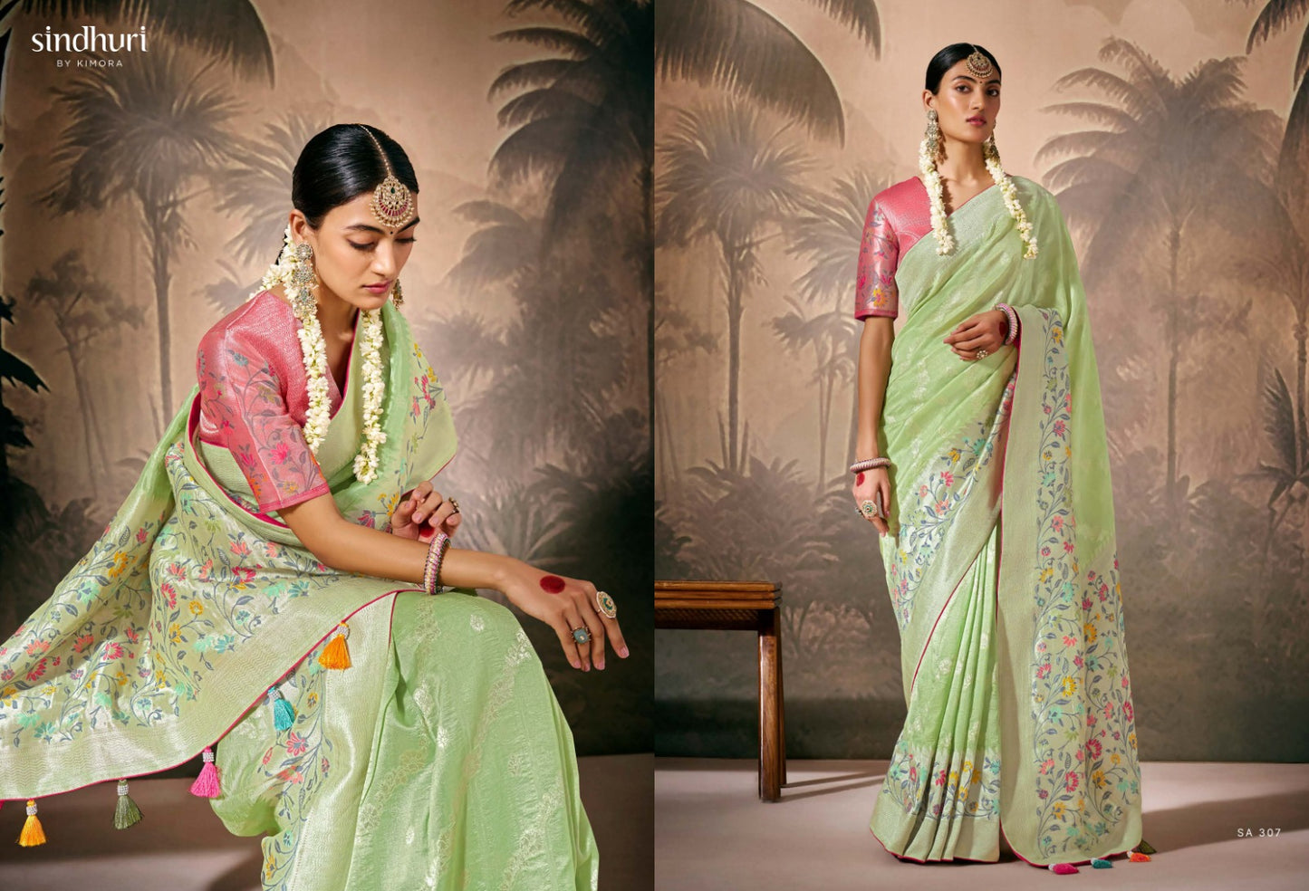 307 Rasm Kimora Sindhuri Zari Work Sarees