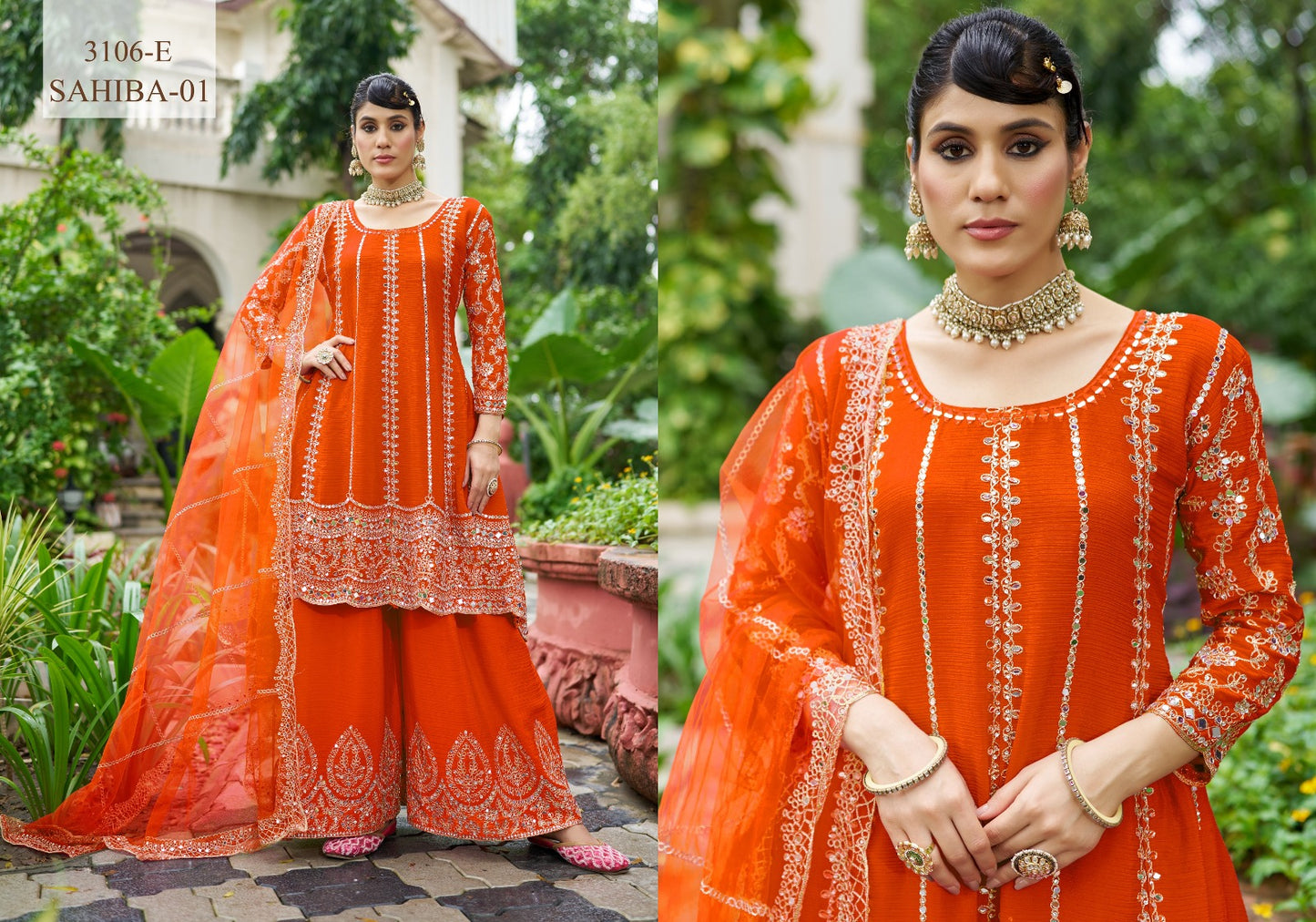 3106-E Sahiba Vol 1 Senhora Chinon Pakistani Readymade Suits