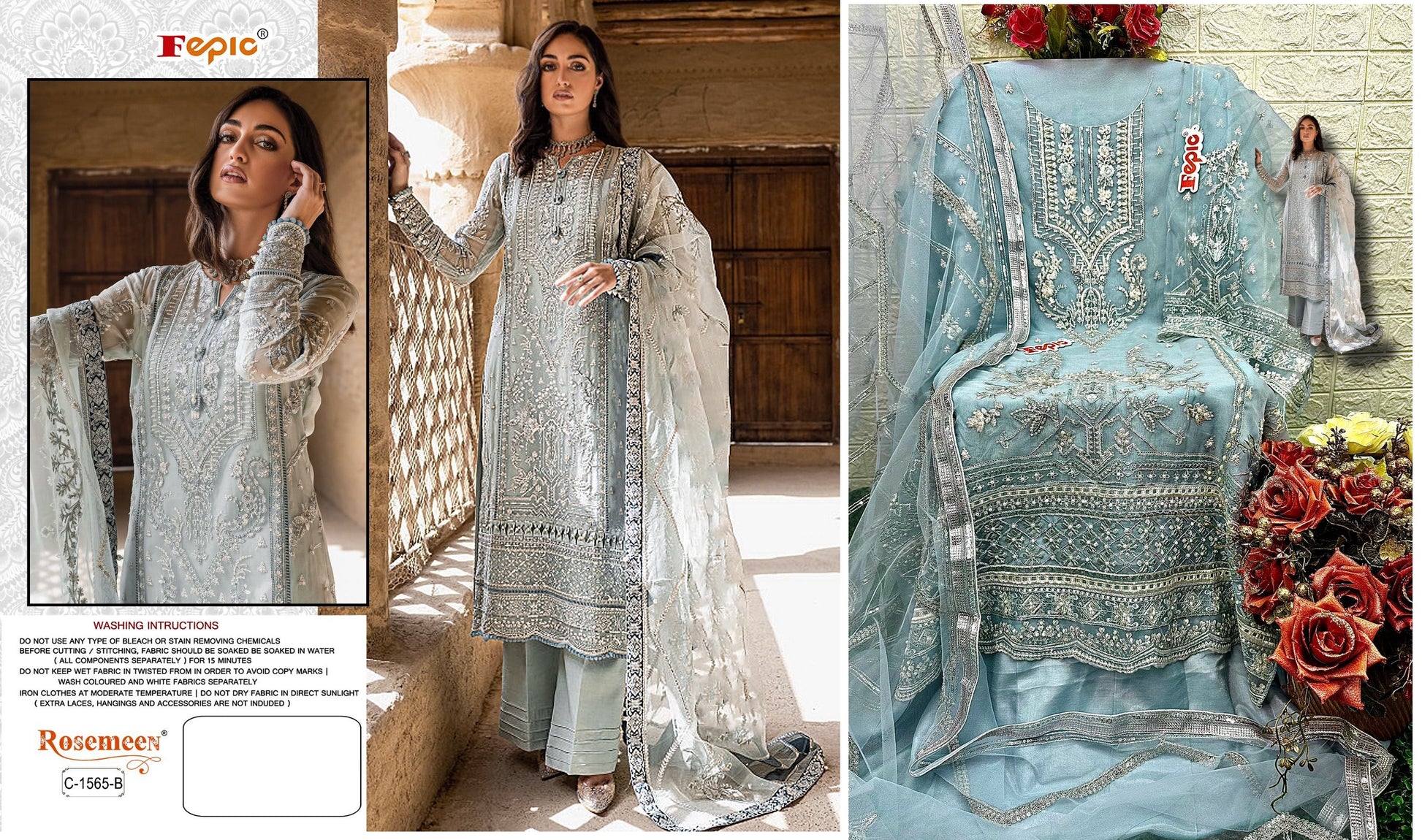 C-1565-B Rosemeen Fepic Pakistani Salwar Suits