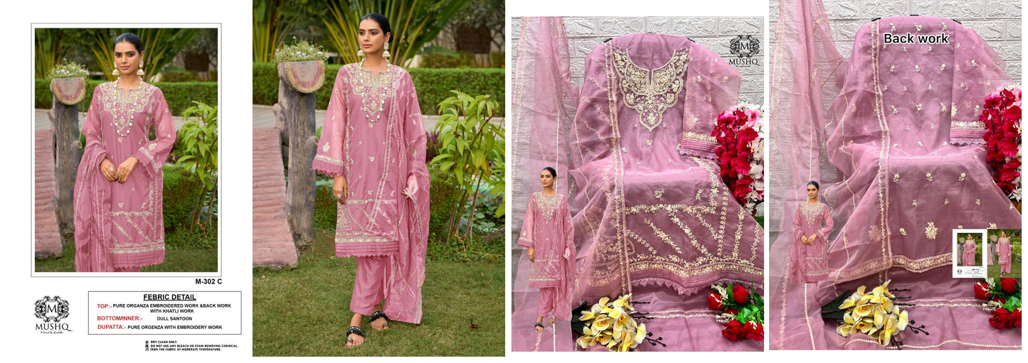302C Mushq Pakistani Salwar Suits