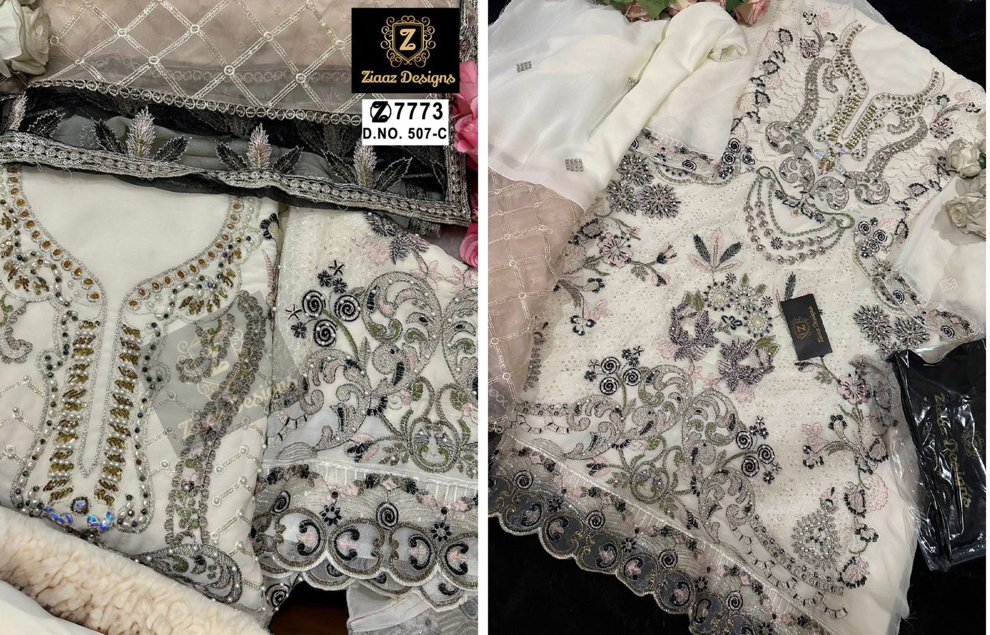 507C Ziaaz Designs Pakistani Salwar Suits