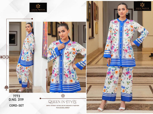 3119 Karachi Aaliz Print Printed Co Ord Set
