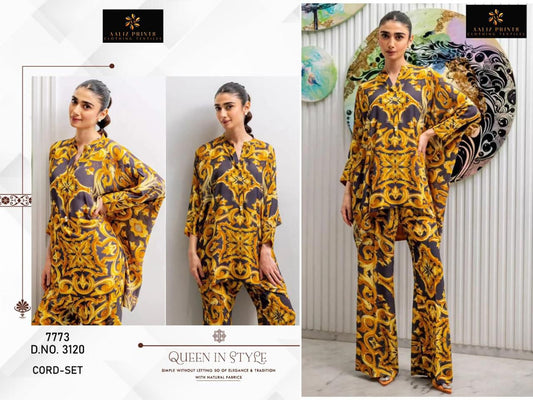 3120 Karachi Aaliz Print Printed Co Ord Set