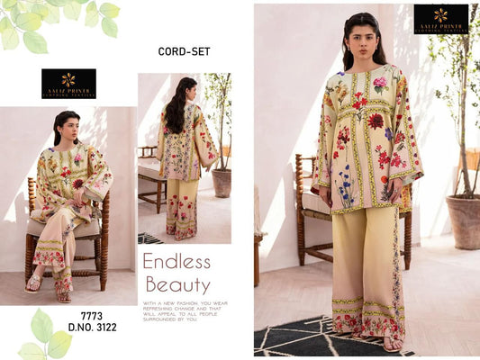 3122 Karachi Aaliz Print Printed Co Ord Set