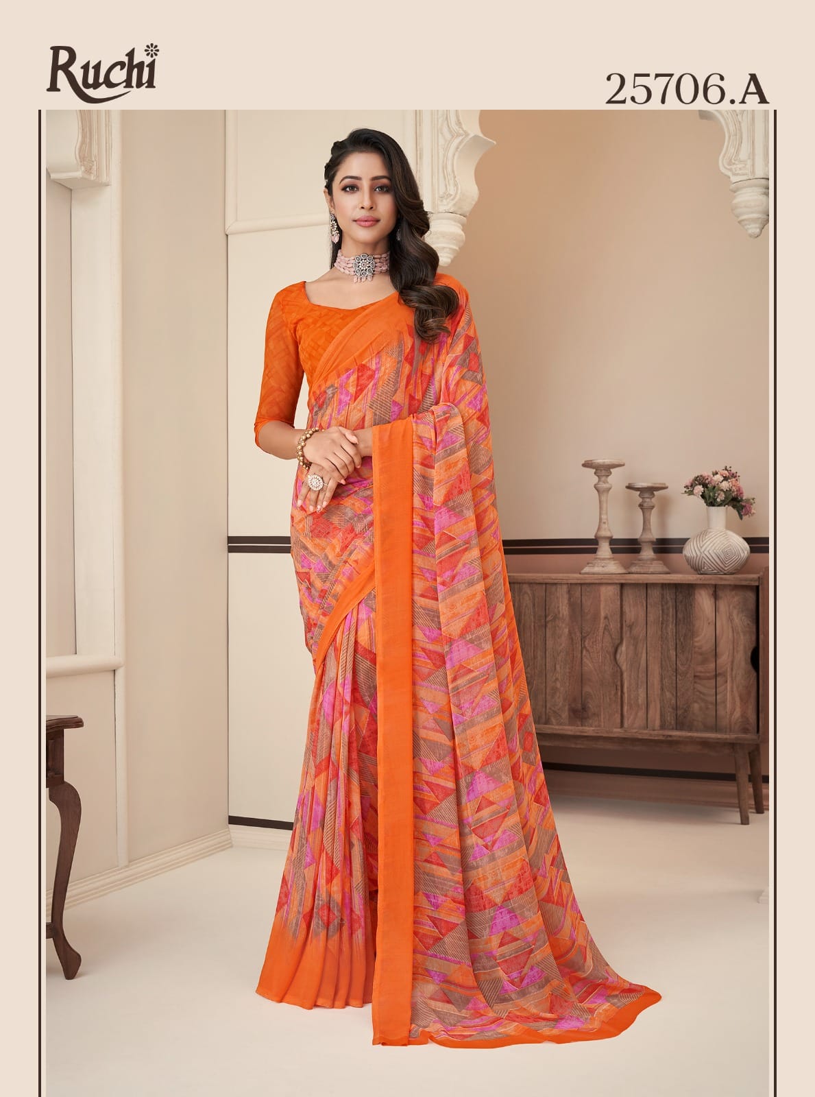 25706A Ragaa Georgette Ruchi Sarees