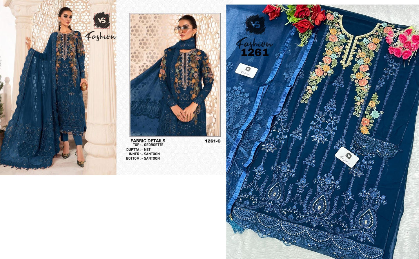 1261-C Vs Fashion Pakistani Salwar Suits