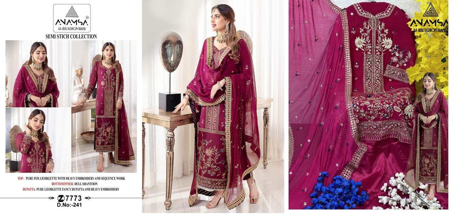 241 Anamsa Pakistani Salwar Suits