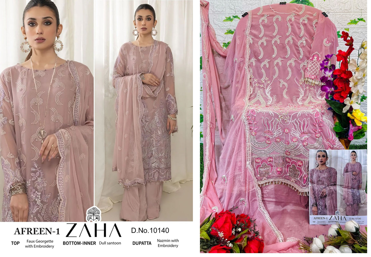 10140 Zaha Pakistani Salwar Suits