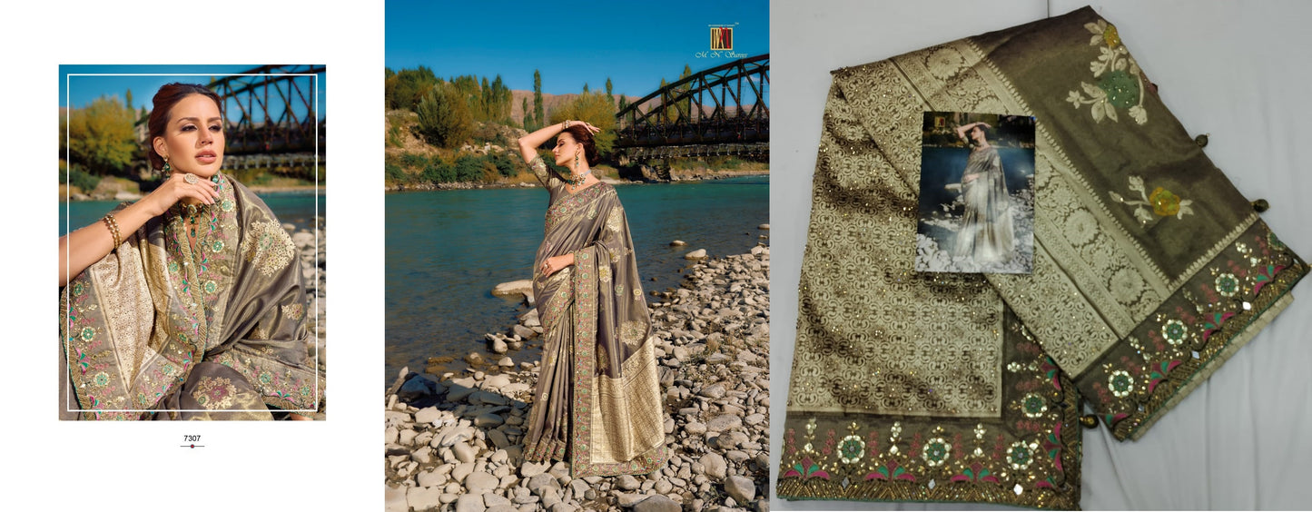 7307 Kacchi Mn Sarees