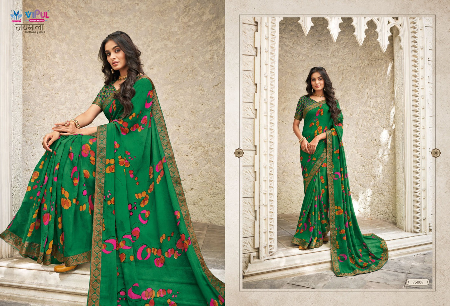 75008 Jaymala Vol 3 Vipul Sarees