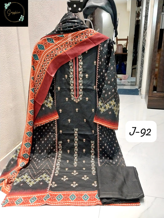 Jazmin Vol 92 Black Sapphire Pakistani Readymade Suits