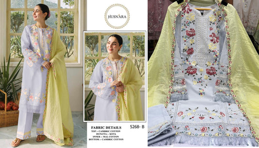 5268B Husnara Pakistani Readymade Suits