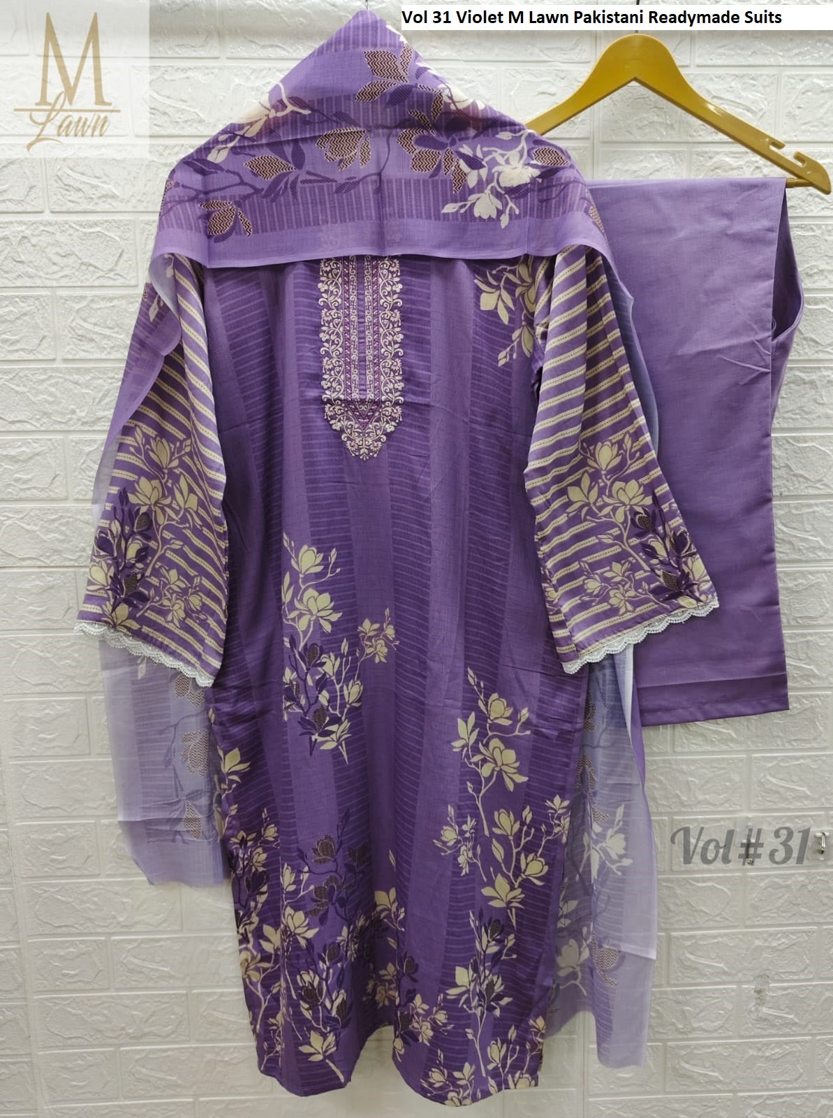 Vol 31 Violet M Lawn Pakistani Readymade Suits
