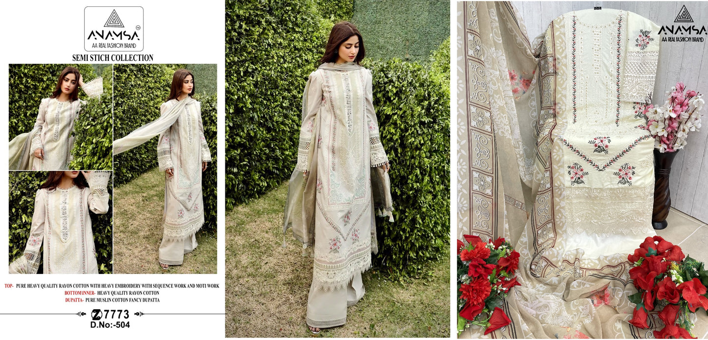504 Anamsa Pakistani Salwar Suits