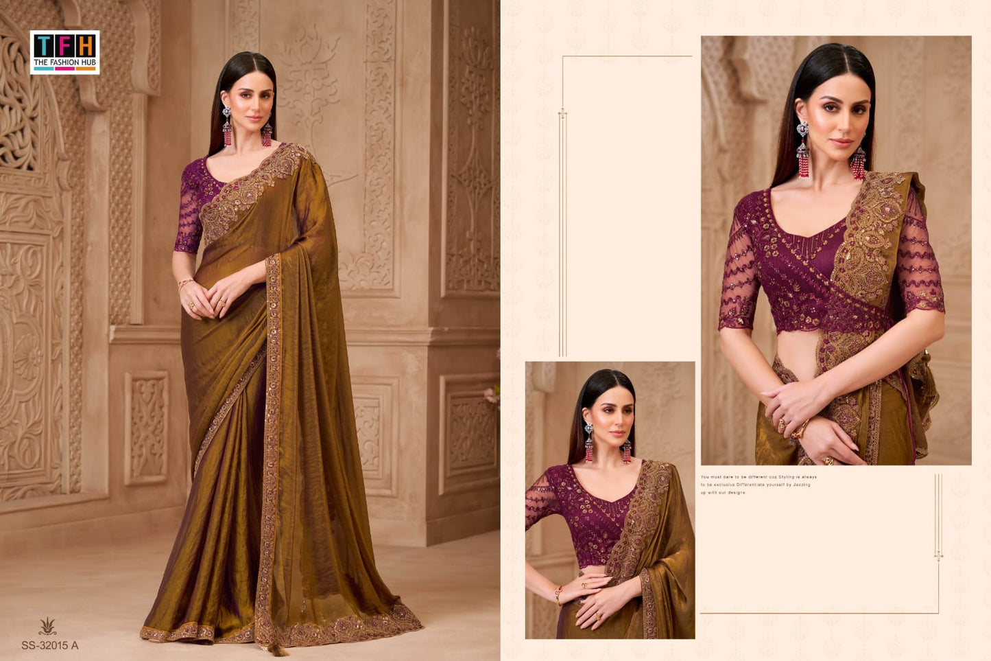 32015-A Silver Screen Tfh Georgette Sarees