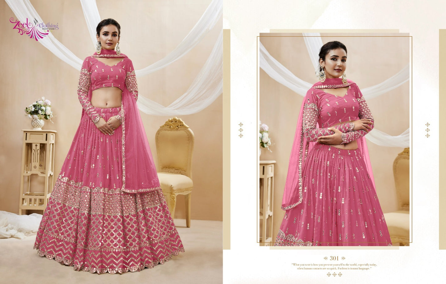 301 Expression Vol 1 Zeel Lehenga Choli