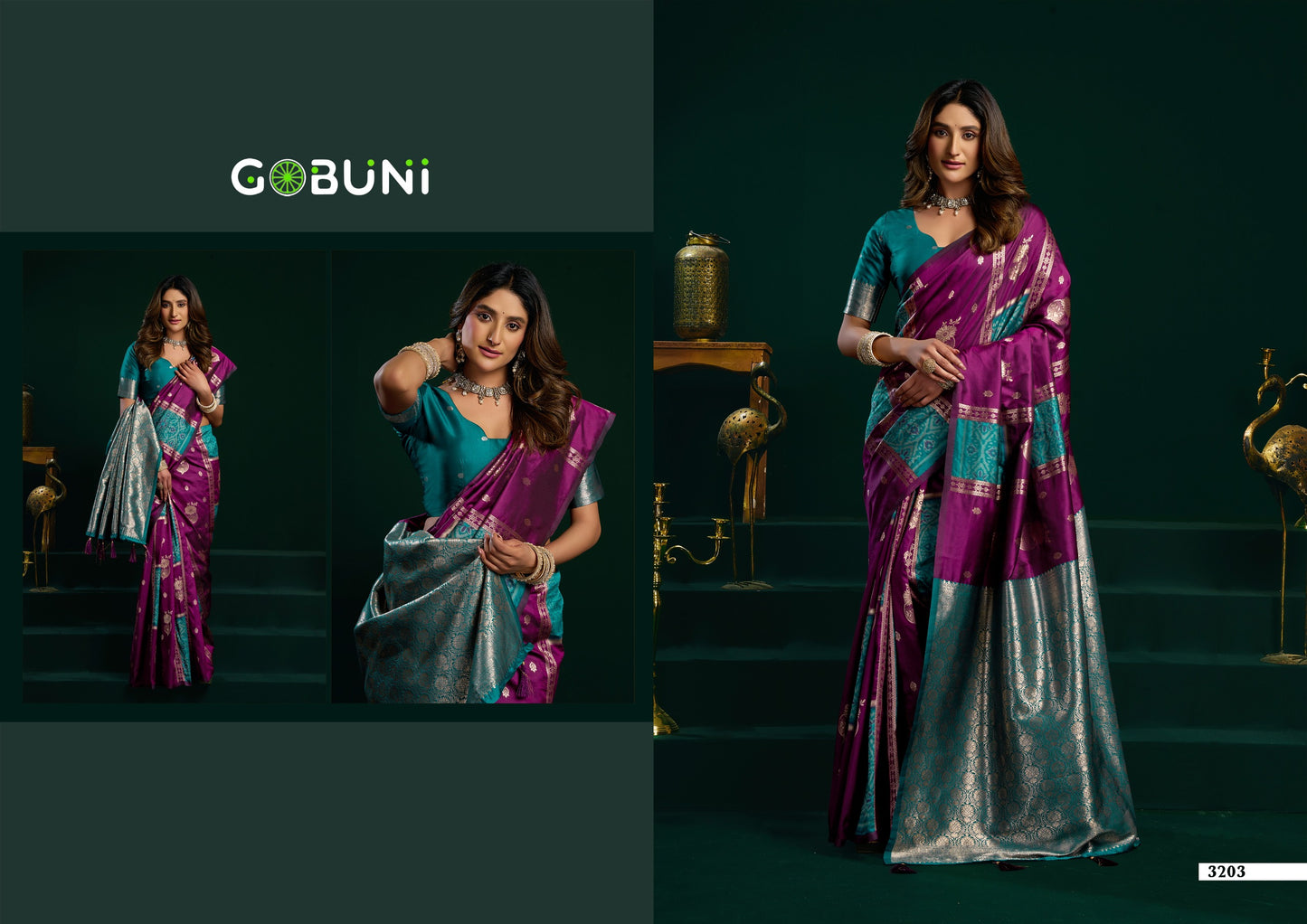 3203 Swara Gobuni Soft Silk Sarees