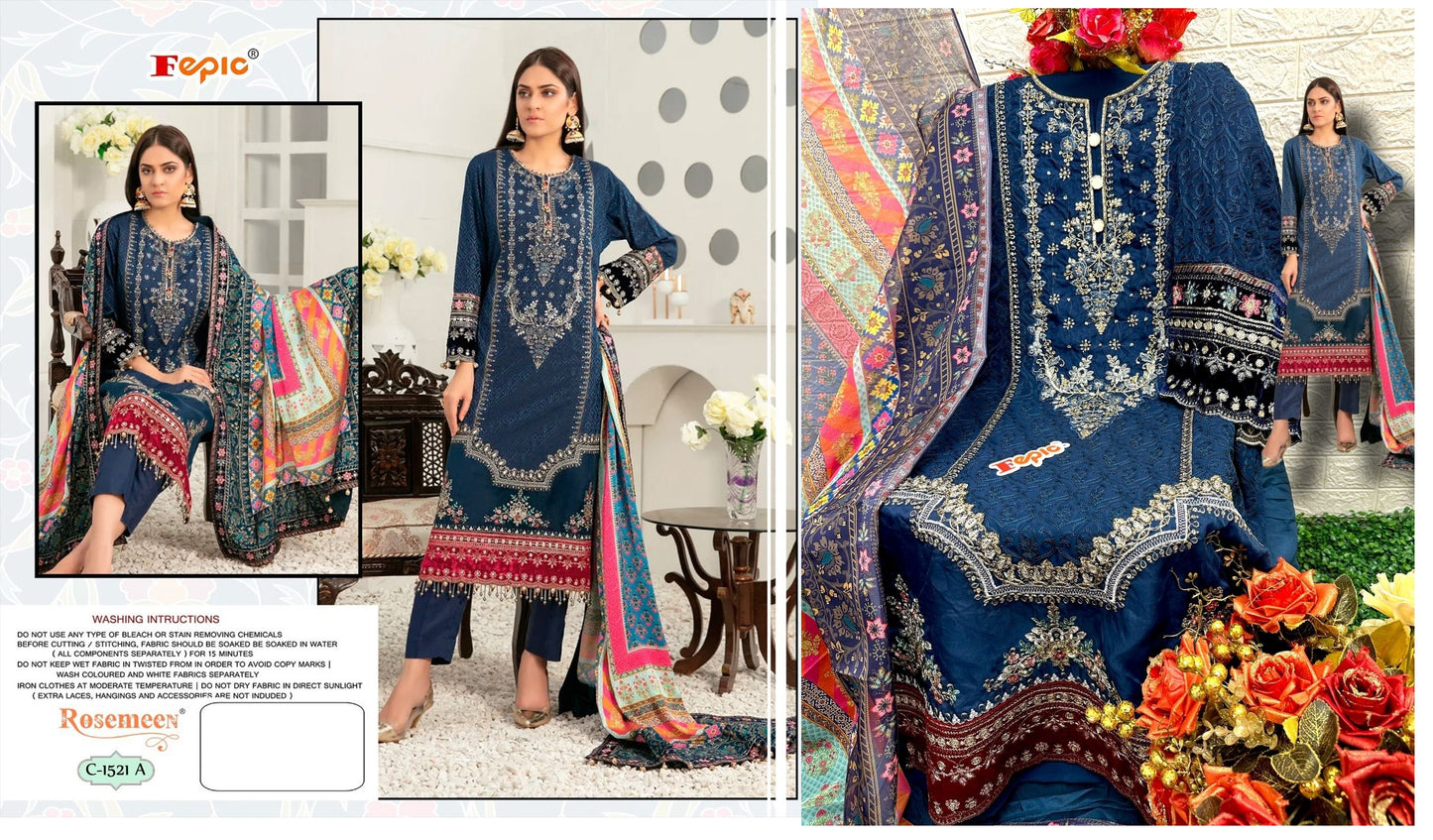 C-1521-A Fepic Pakistani Salwar Suits