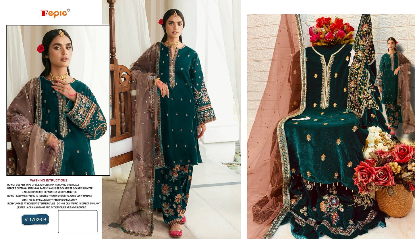 V-17026B Fepic Pakistani Salwar Suits