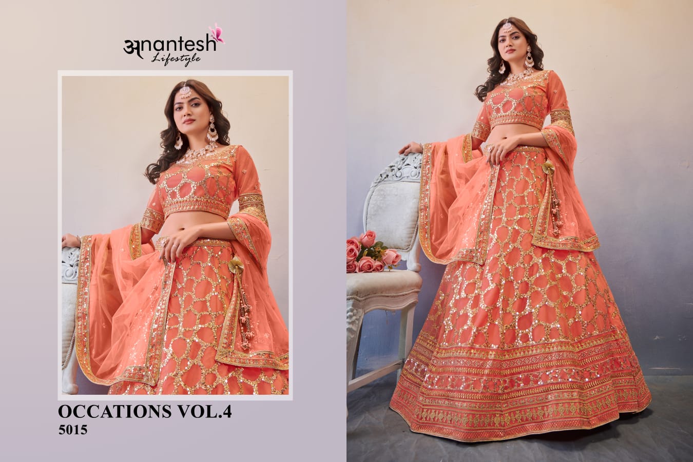 5015 Occations Vol 4 Anantesh Lehenga Choli