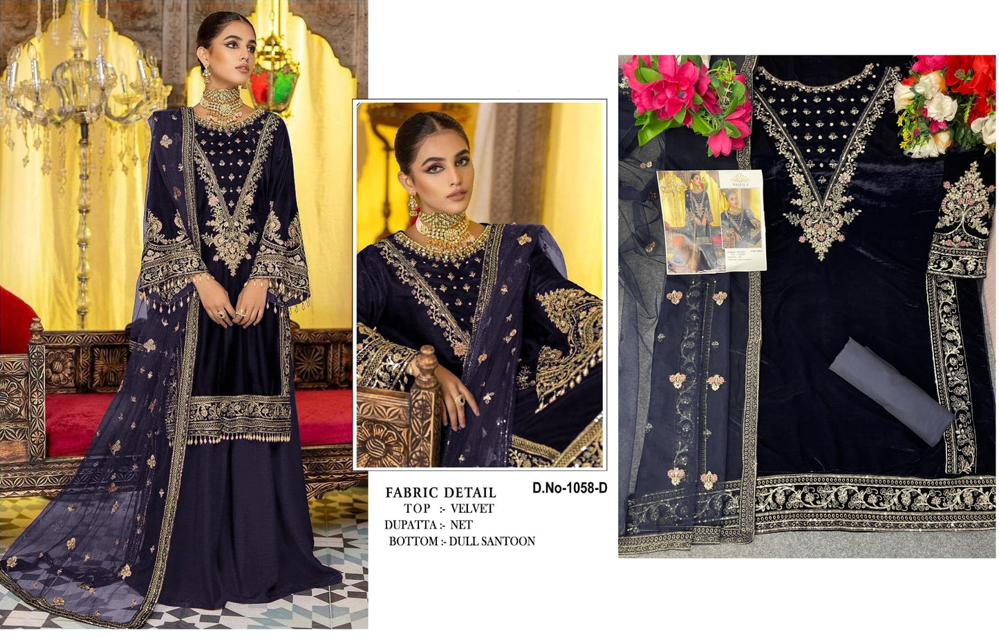 1058D Safa Creation Pakistani Salwar Suits