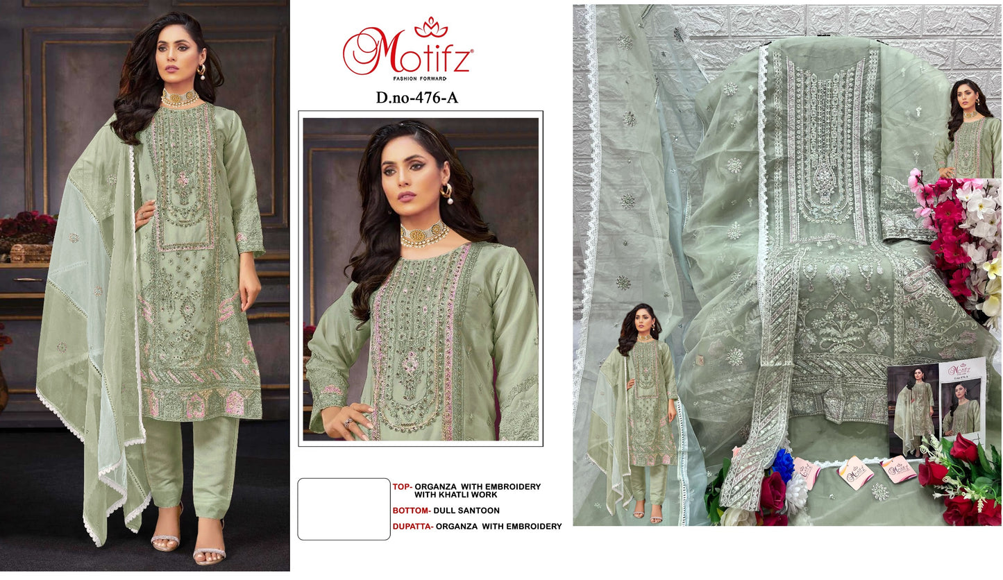 476A Motifz Pakistani Salwar Suits