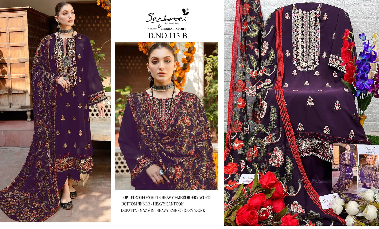 113B Serine Pakistani Salwar Suits