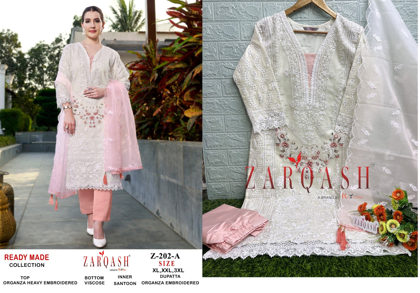 202A Zarqash Pakistani Readymade Suits