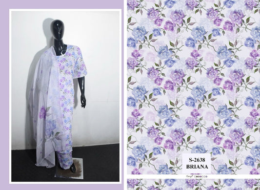 2638-Briana Ganga Unstitched Suits