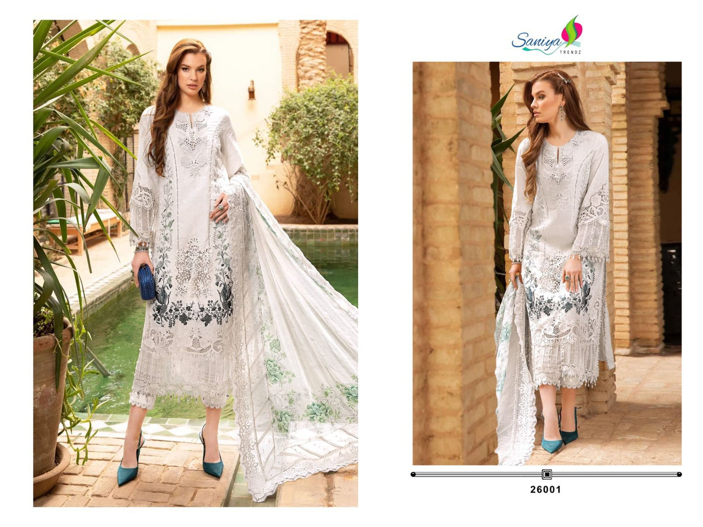 26001 Maria B Lawn Vol 26 Saniya Trendz Pakistani Salwar Suits