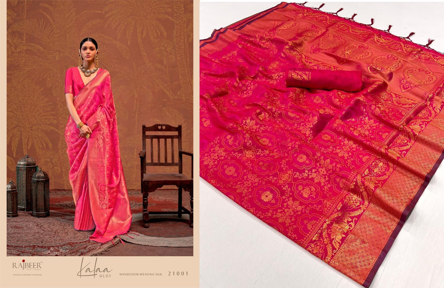 21001 Kalaa Ruby Rajbeer Sarees